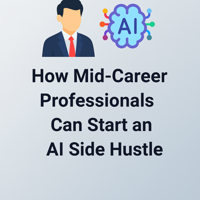 How Mid-Career Professionals Can Start an AI Side Hustle