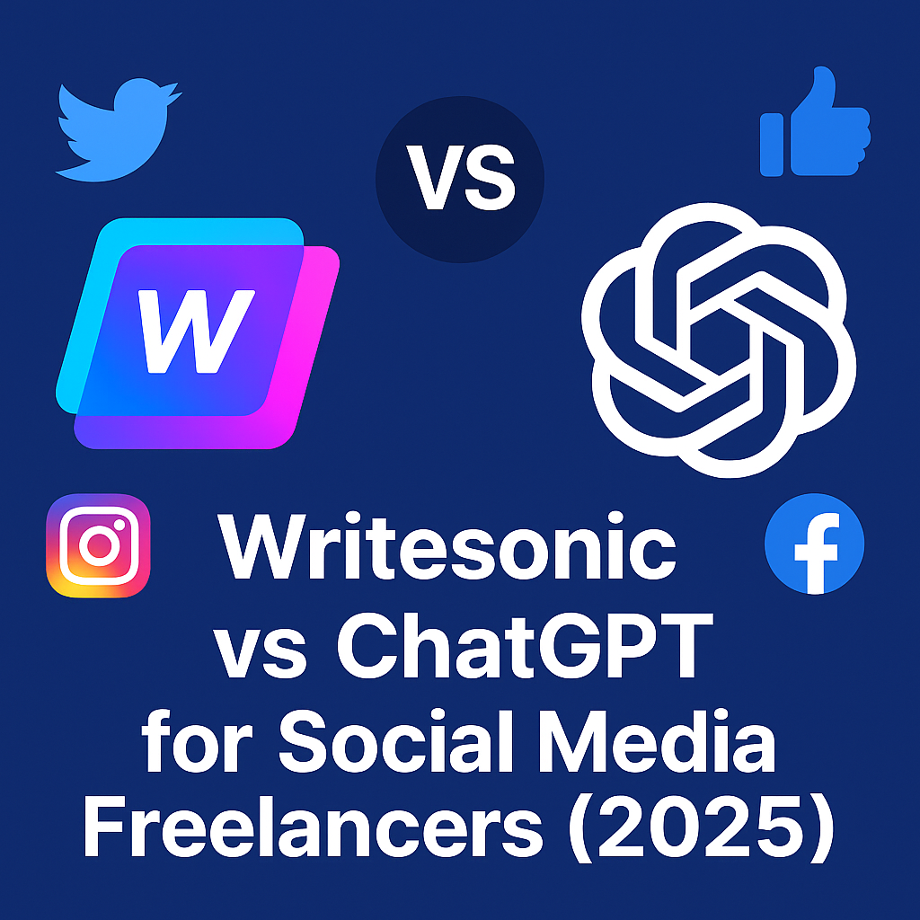 Writesonic vs ChatGPT for social media freelancers 2025